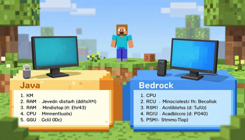 Minecraft System Requirements Comparison