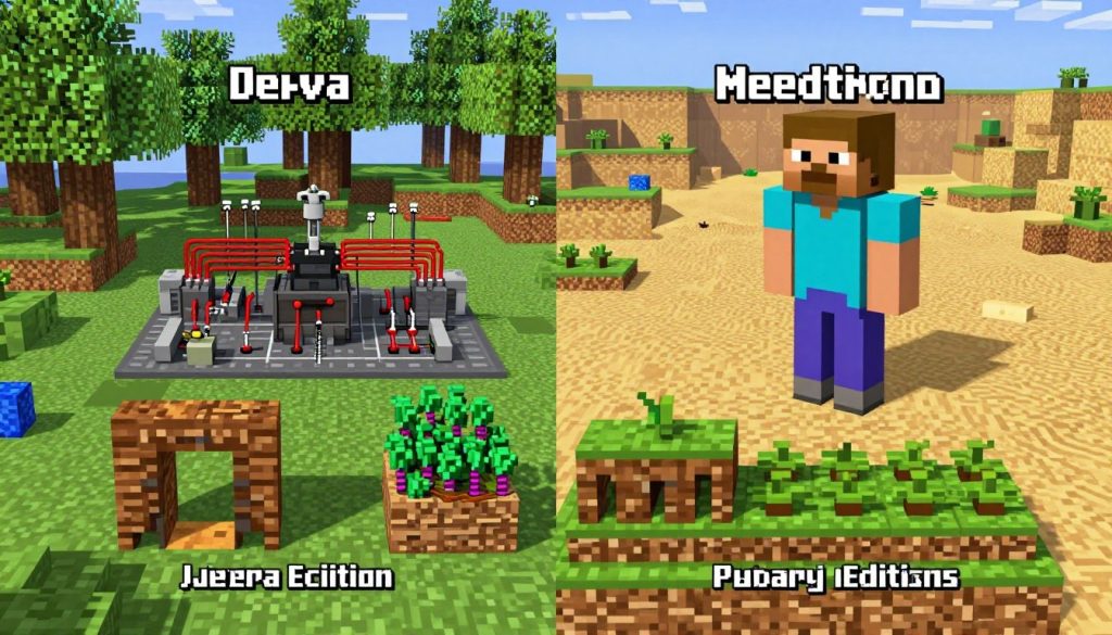 Redstone mechanics comparison